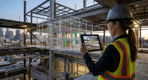 The concept of BIM (Building Information Modeling) and multi-disciplinary engineering coordination.